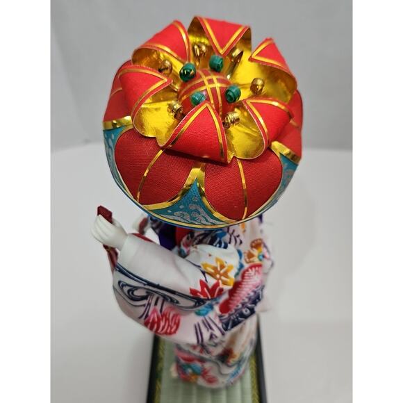 Vintage Japanese Ryukyu Geisha Doll 14" Traditional Female Figure in Kimono - Picture 5 of 16